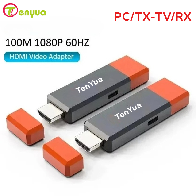 Hdmi Adapter - Беспроводной HDMI-совместимый передатчик-приемник 50М/100М, адаптер-удлинитель Plug&Play