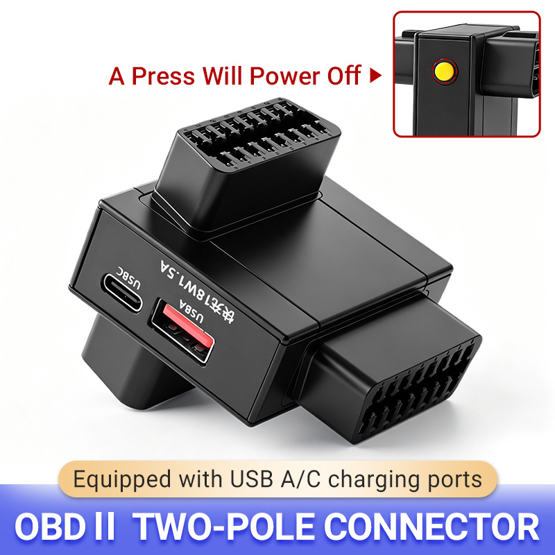Usb Charger - Адаптер-разветвитель OBD2, 1 на 2, с