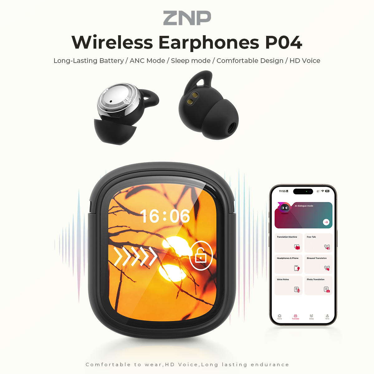 Наушники ZNP P04 для сна с акт – обзор и цена Headphones Wireless