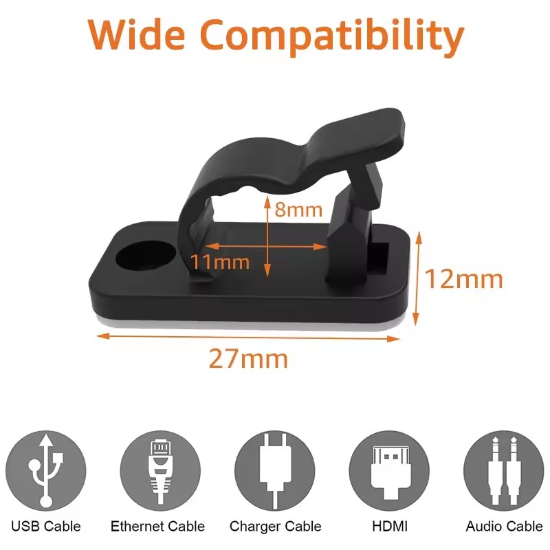 Самоклеящиеся зажимы для кабел – обзор и цена Cable Organizer