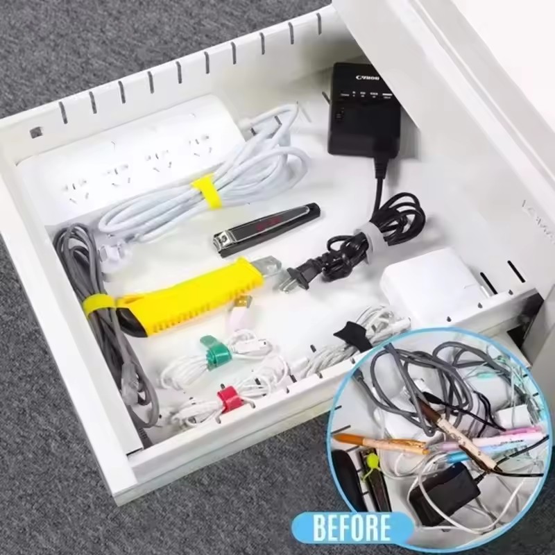 100 шт. многоразовых органайзе – обзор и цена Cable Organizer